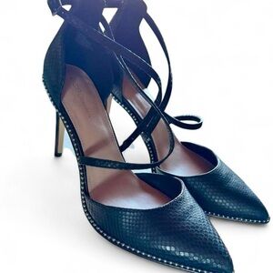 BCBGeneration Black Textured Heels